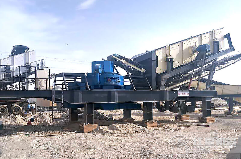 移動制砂生產現場 移動制砂生產現場