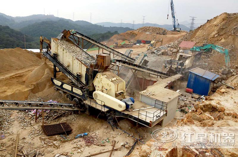 移動制砂生產現場 移動制砂生產現場