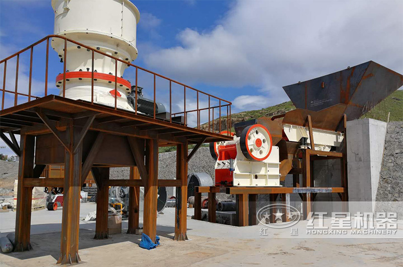 固定式碎石打粉現場 固定式碎石打粉現場