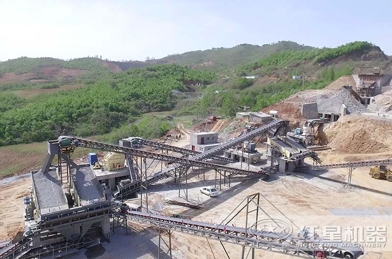 砂石料廠生產設備作業現場