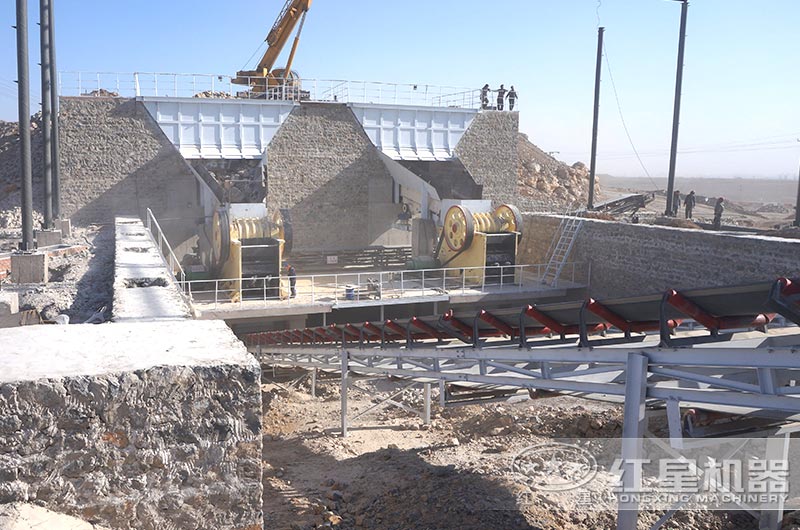 石子生產線作業現場